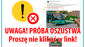 UWAGA! PRÓBA OSZUSTWA